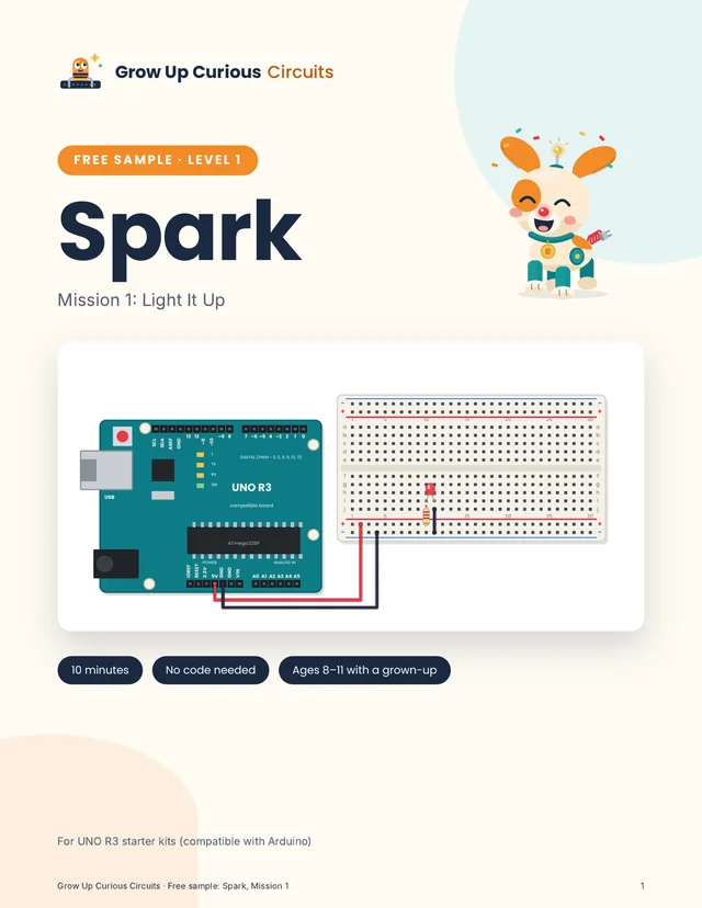 Cover of the free sample: Spark, Mission 1